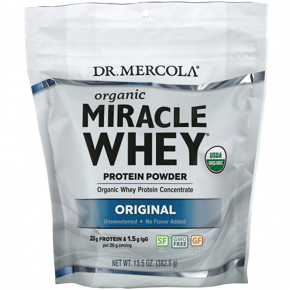  Dr. Mercola, Organic Miracle Whey Protein, , , 382,5  (13,5 )    -     , -, 