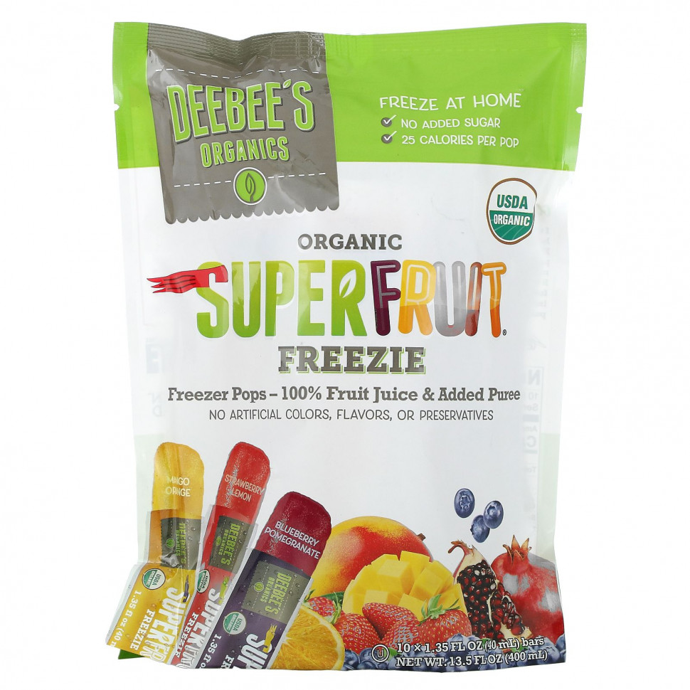  Deebee's Organic, Superfruit Freezie, , 10 , 40  (1,35 . )    -     , -, 