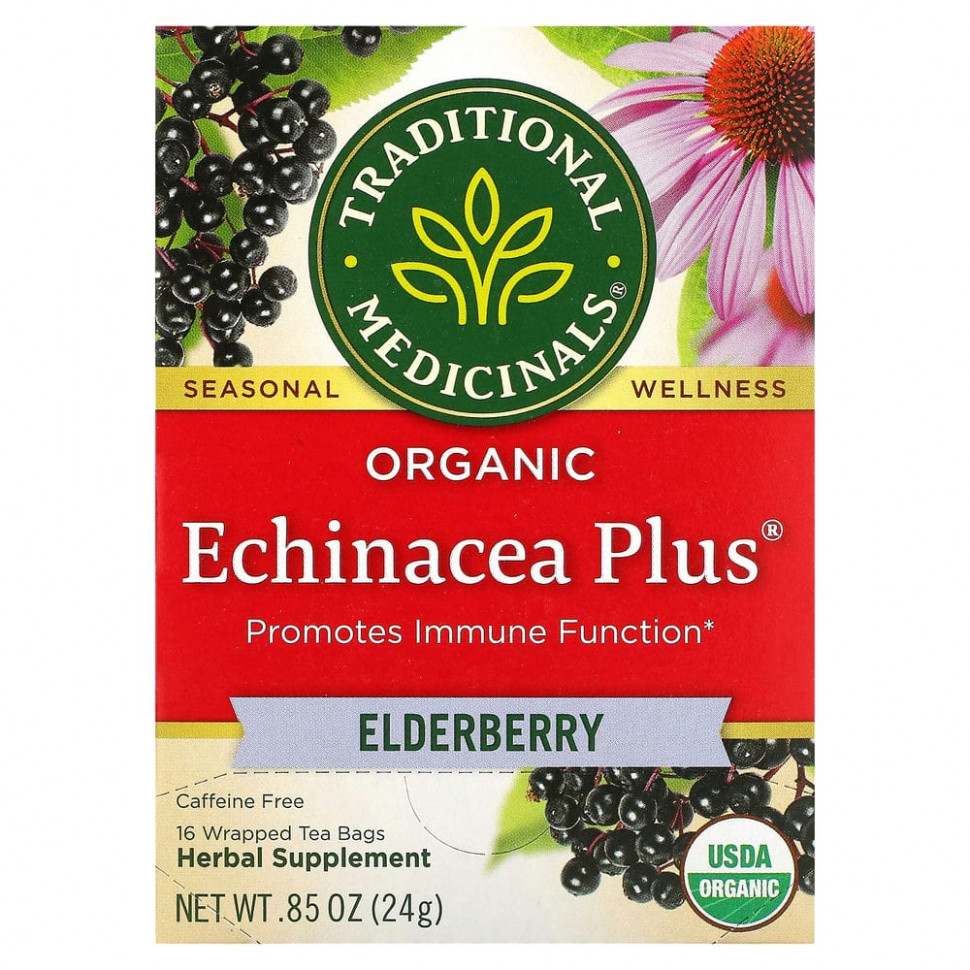  Traditional Medicinals, Organic Echinacea Plus, ,  , 16    , 24  (0,85 )    -     , -, 