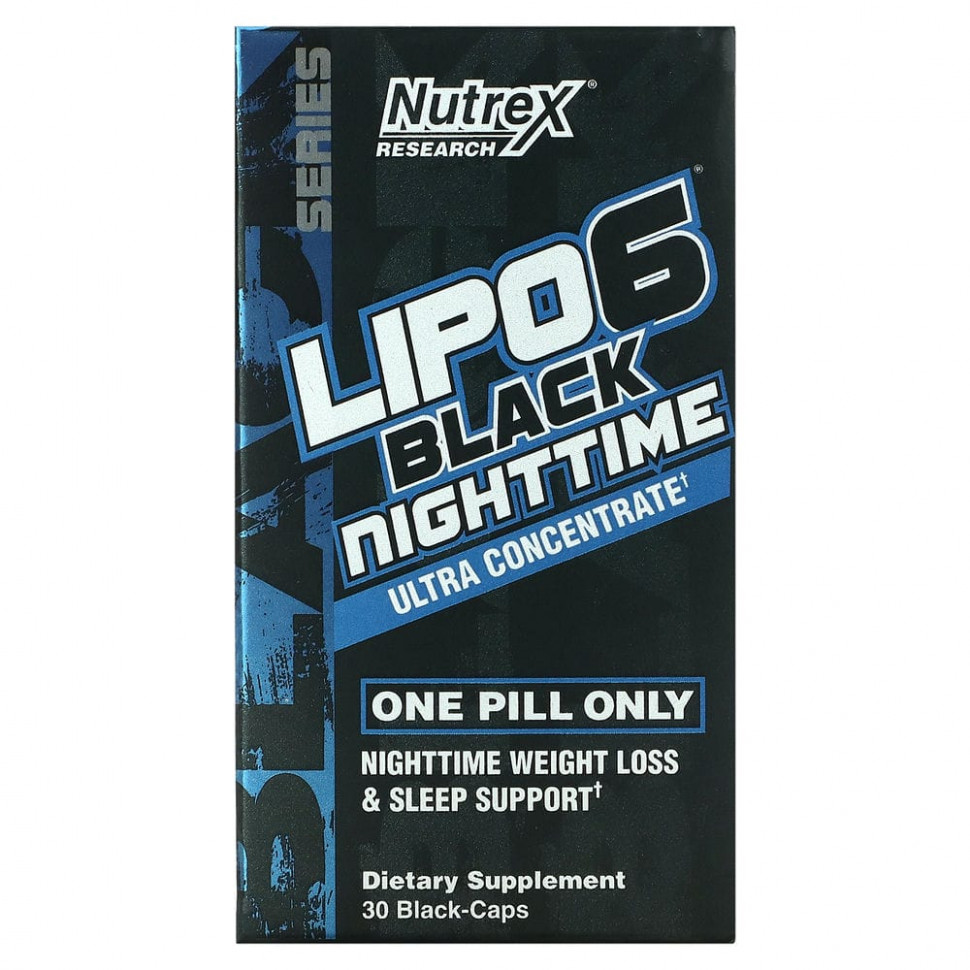  Nutrex Research, LIPO-6 Black Nighttime, , 30      -     , -, 