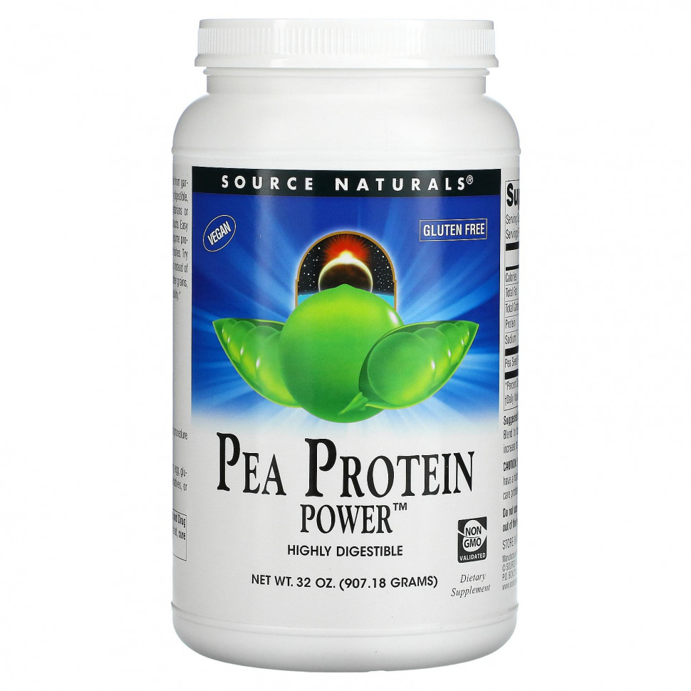  Source Naturals, Pea Protein Power,  , 907,18  (32 )    -     , -, 