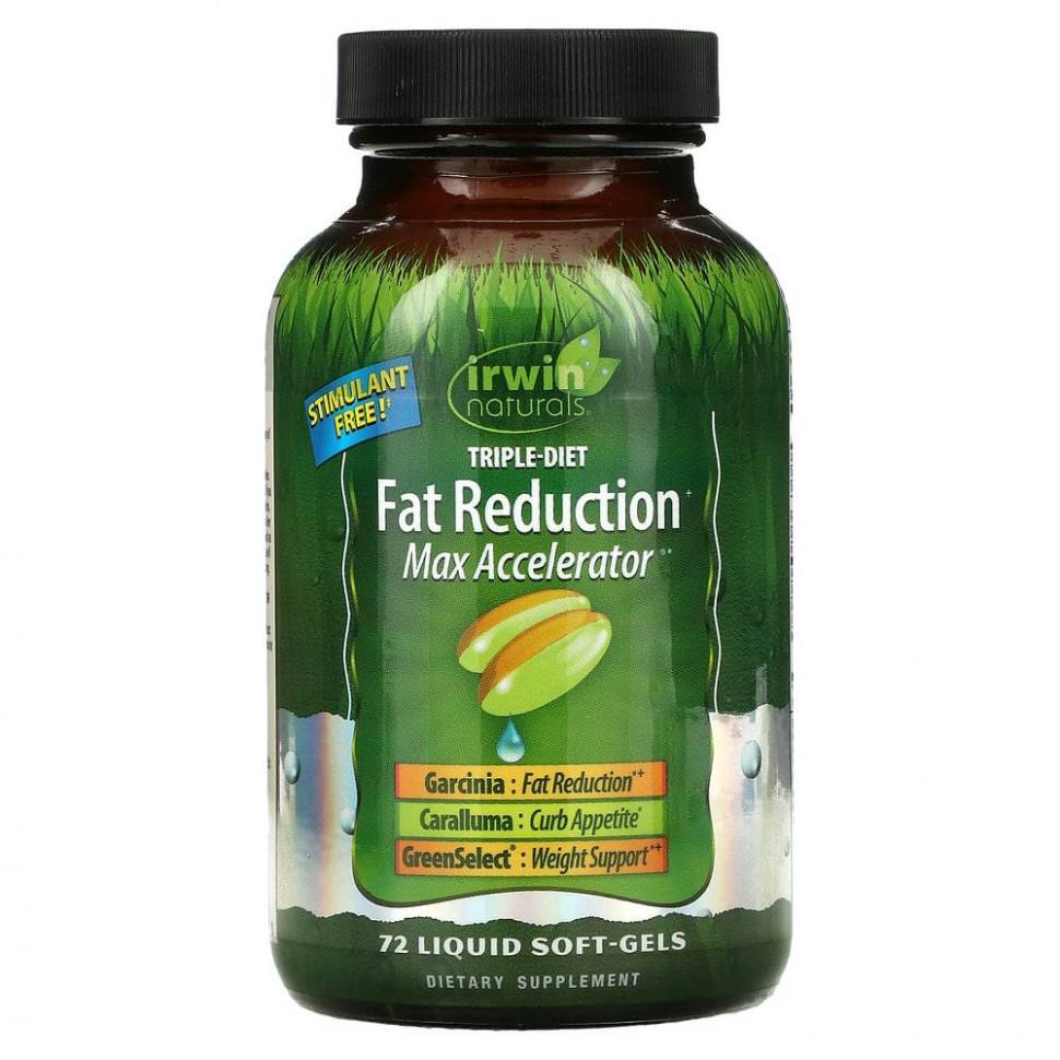  Irwin Naturals, Triple-Diet Fat Reduction + Max Accelerator, 72      -     , -, 