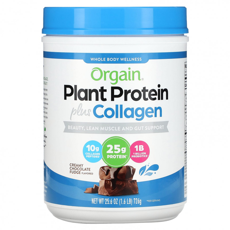  Orgain, Plant Protein Plus Collagen,   , 726  (1,6 )    -     , -, 
