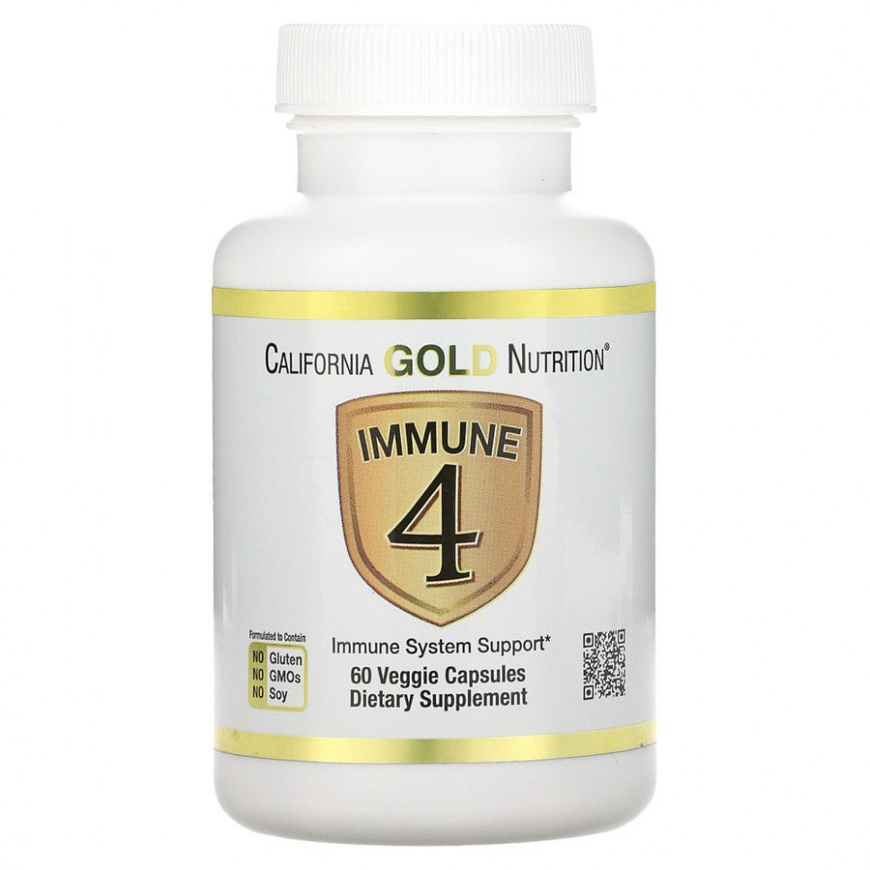  California Gold Nutrition, Immune 4,    , 60      -     , -, 