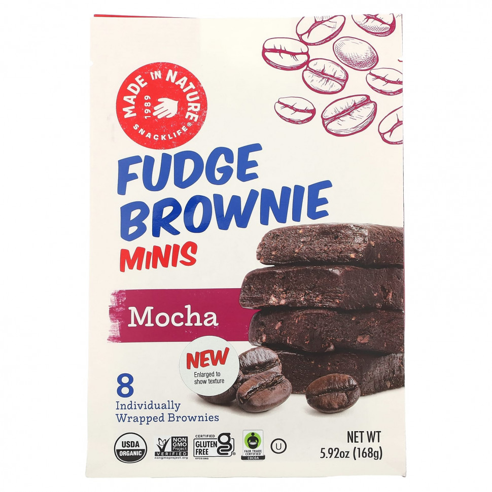  Made in Nature, Fudge Brownie Minis, , 8 , 168  (5,92 )    -     , -, 