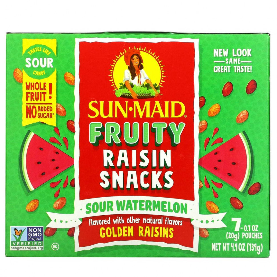  Sun-Maid, Fruity Raisin Snacks,  , 7   20  (0,7 )    -     , -, 