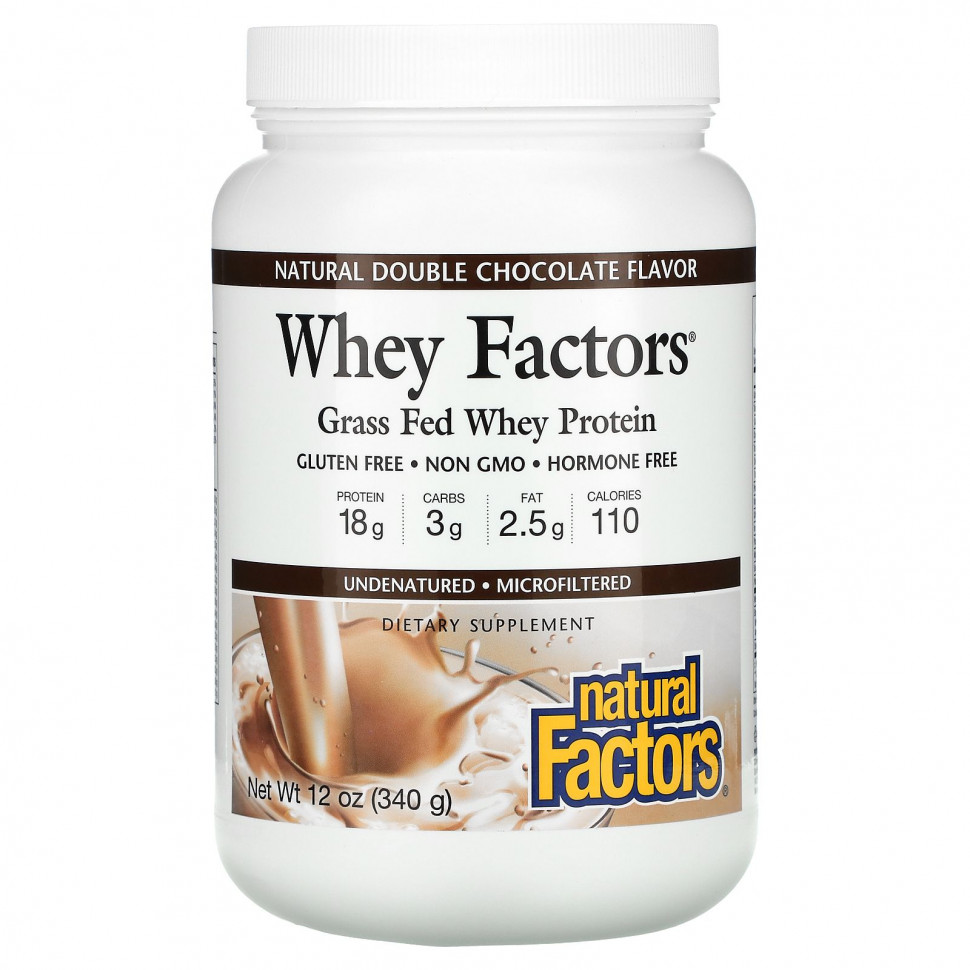  Natural Factors, Whey Factors, 100%   ,     , 12  (340 )    -     , -, 