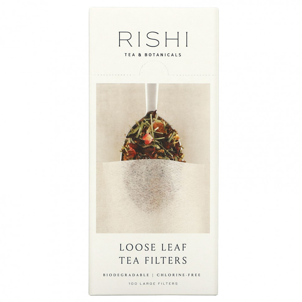  Rishi Tea, Loose Leaf Tea Filter Bags, 100 Bags    -     , -, 