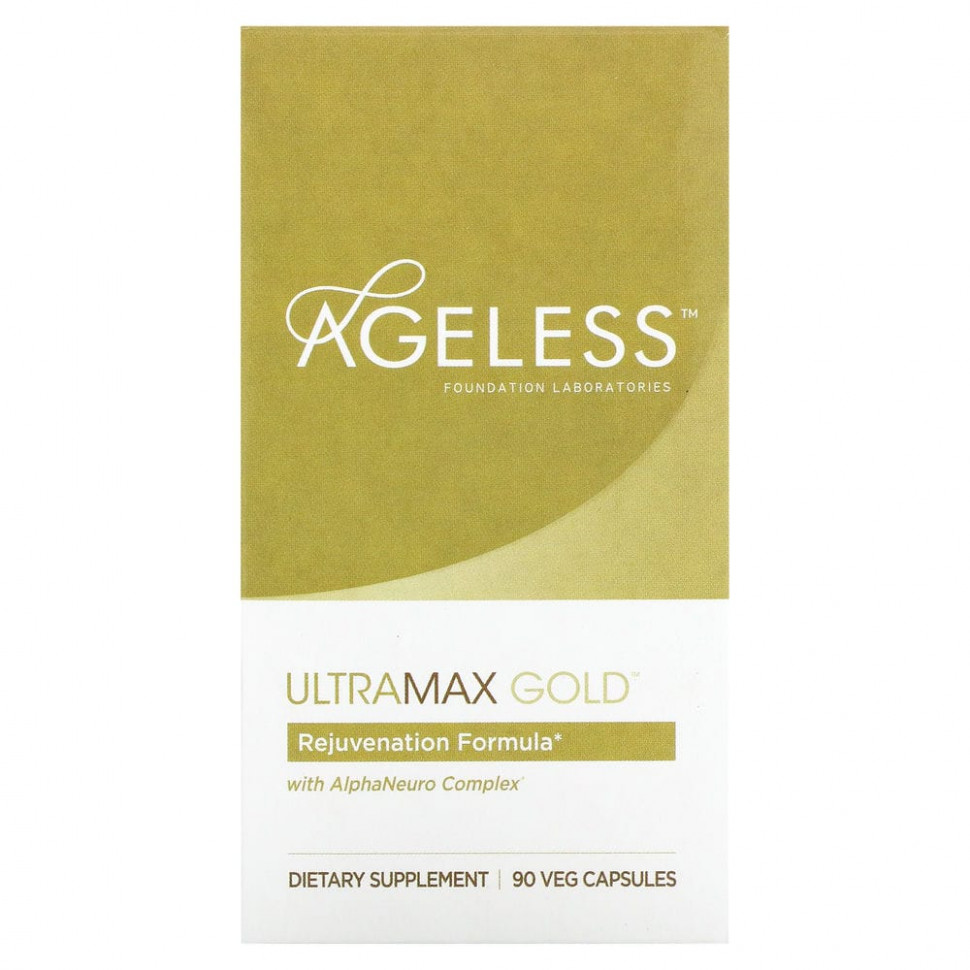  Ageless Foundation Laboratories, UltraMax Gold   AlphaNeuro Complex, 90      -     , -, 