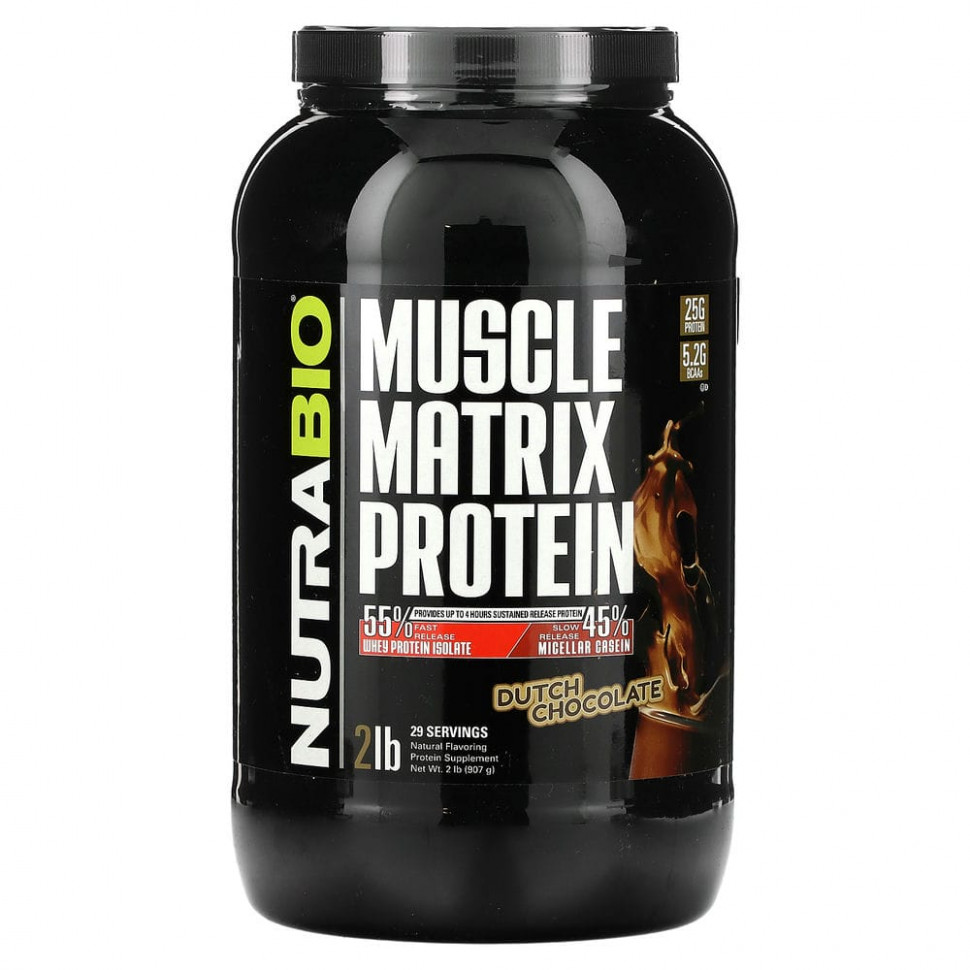  Nutrabio Labs, Muscle Matrix Protein,  , 907  (2 )    -     , -, 