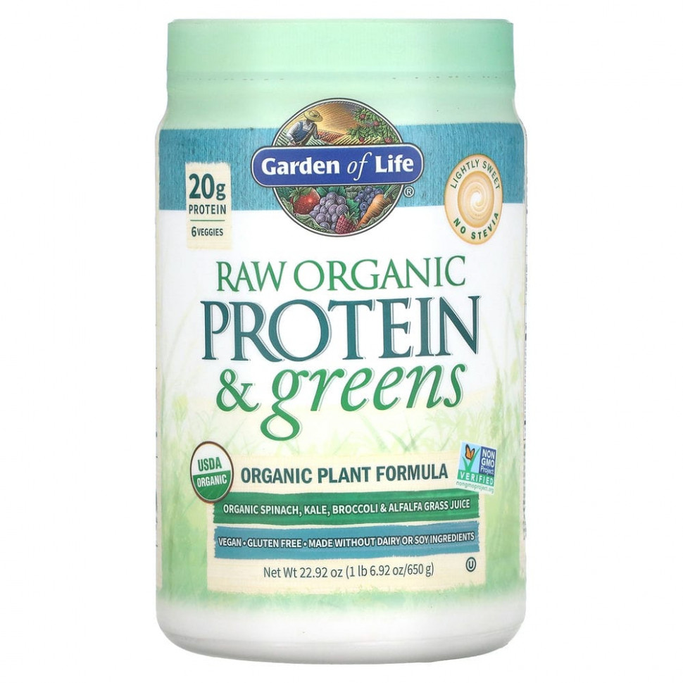  Garden of Life, RAW Protein & Greens,   ,  , 650  (22,92 )    -     , -, 