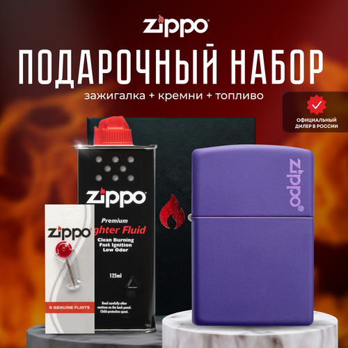   ZIPPO   (   Zippo 237ZL Classic Purple Matte Logo +  +  125  )   -     , -,   