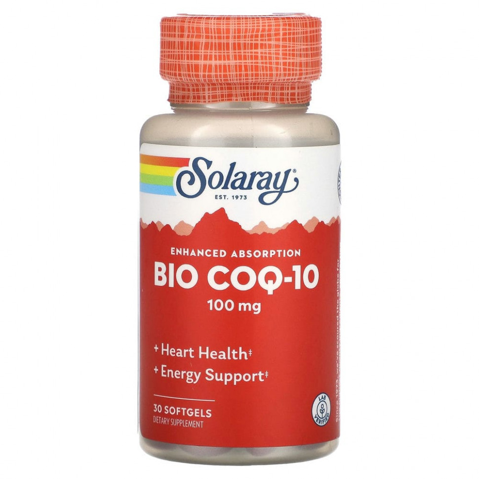 ������ ������ Solaray, Bio COQ-10, 100 ��, 30 ������ ��������  IHerb (������) ����