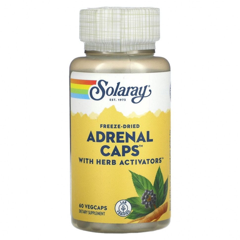 ������ ������ Solaray, Adrenal Caps, 60 �������������� ������  IHerb (������) ����
