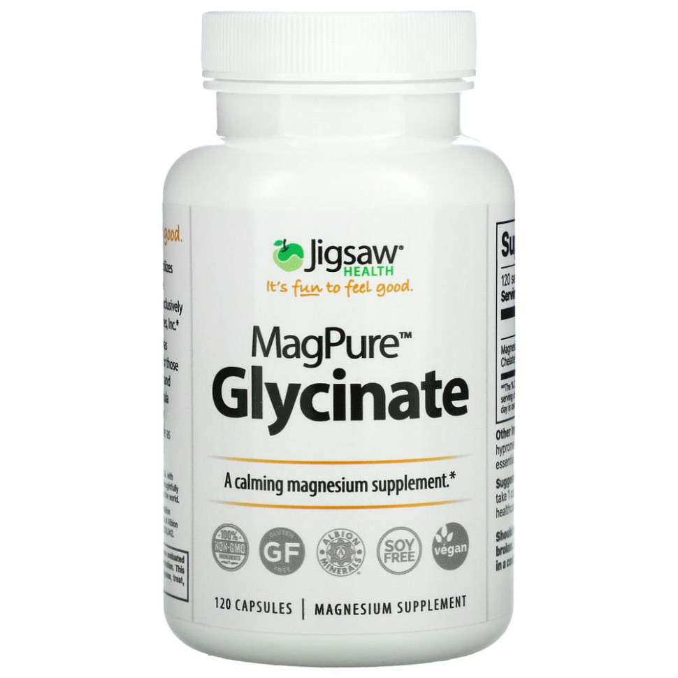  Jigsaw Health, MagPure Glycinate, 120     -     , -, 