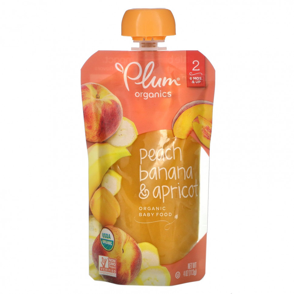 ������ ������ Plum Organics, ������������ ������� �������, ���� 2, ������, ����� � �������, 4 ����� (113 �)  IHerb (������) ����