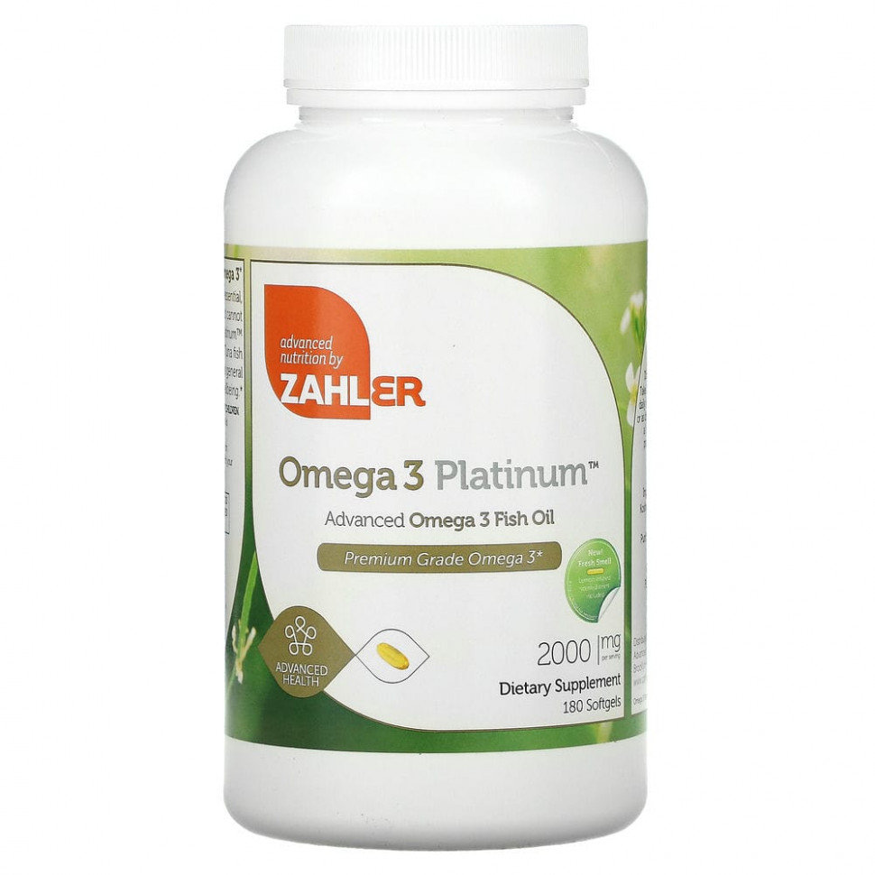  Zahler, Omega 3 Platinum,     -3, 1000 , 180      -     , -, 