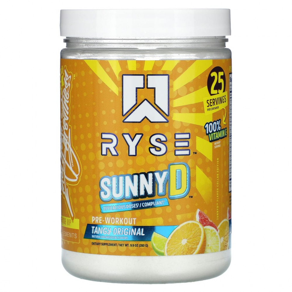   Ryse Supps, Pre-Workout, Sunny D,  , 280  (9,9 )  IHerb () 