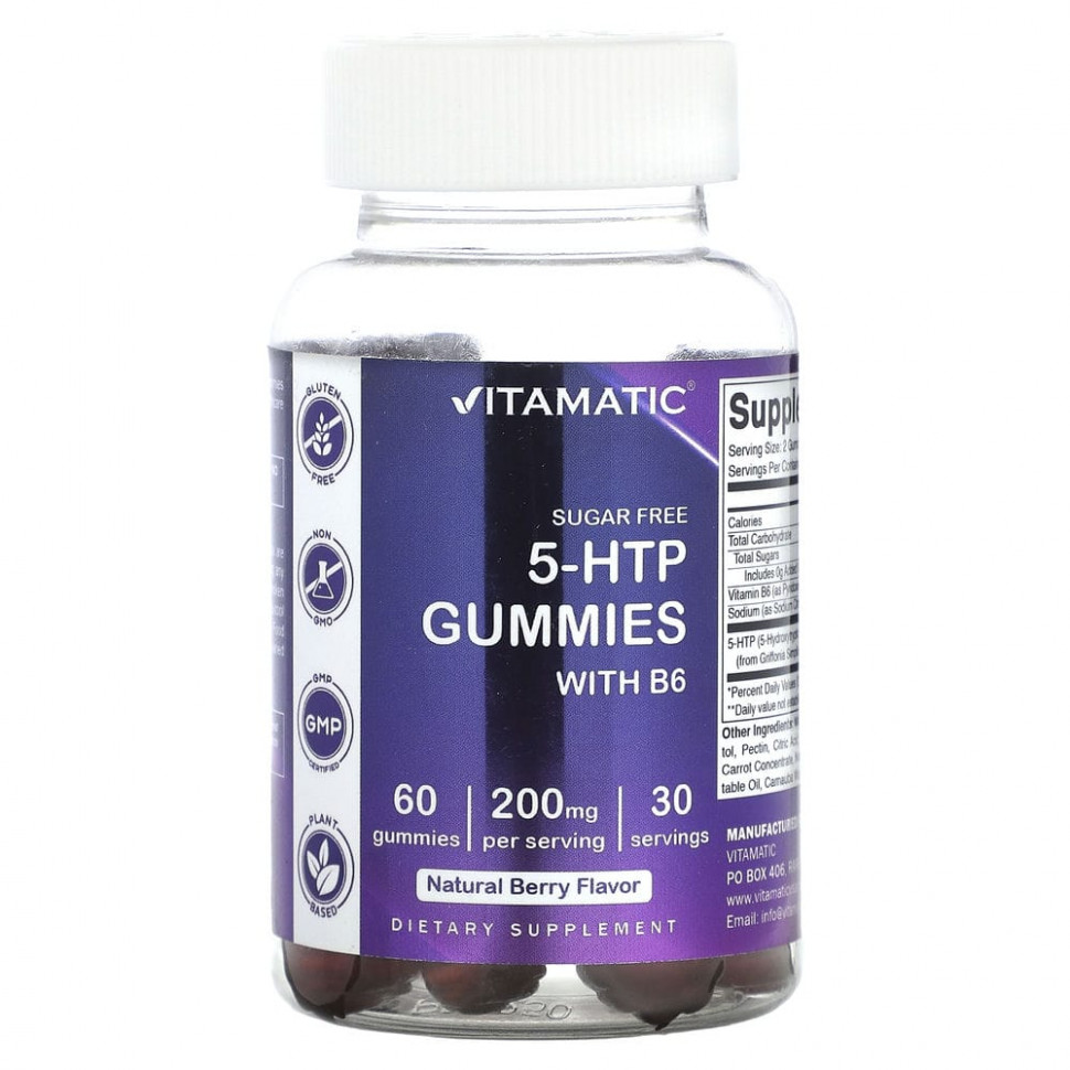  Vitamatic, 5-HTP     B6,  , 100 , 60      -     , -, 