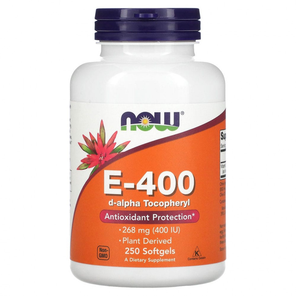  NOW Foods,   E-400, 268 , 250     -     , -, 