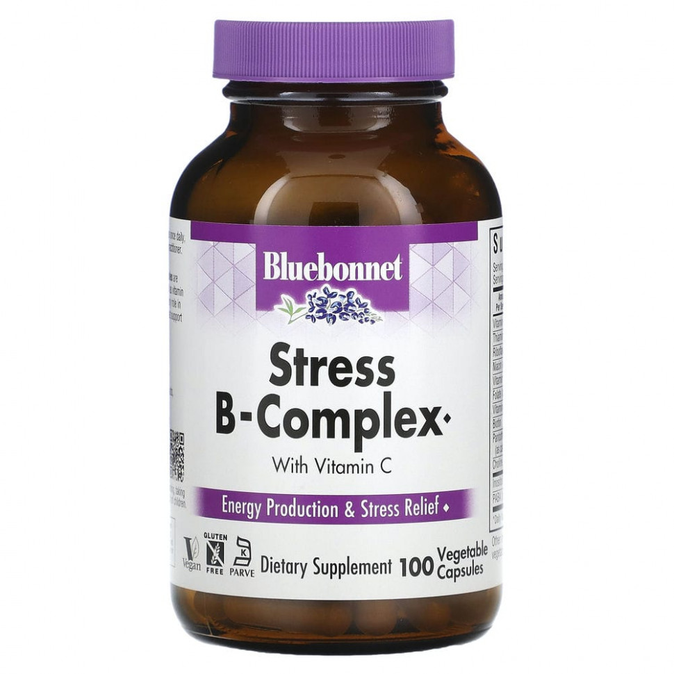  Bluebonnet Nutrition, Stress B-Complex, 100      -     , -, 