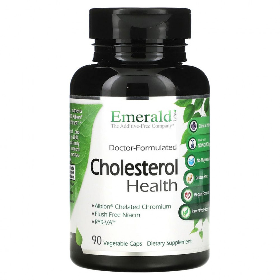  Emerald Laboratories, Cholesterol Health, 90        -     , -, 