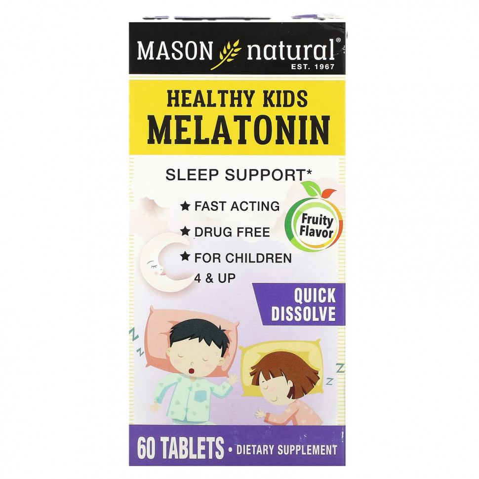  Mason Natural, Healthy Kids Melatonin,    4 , , 60     -     , -, 