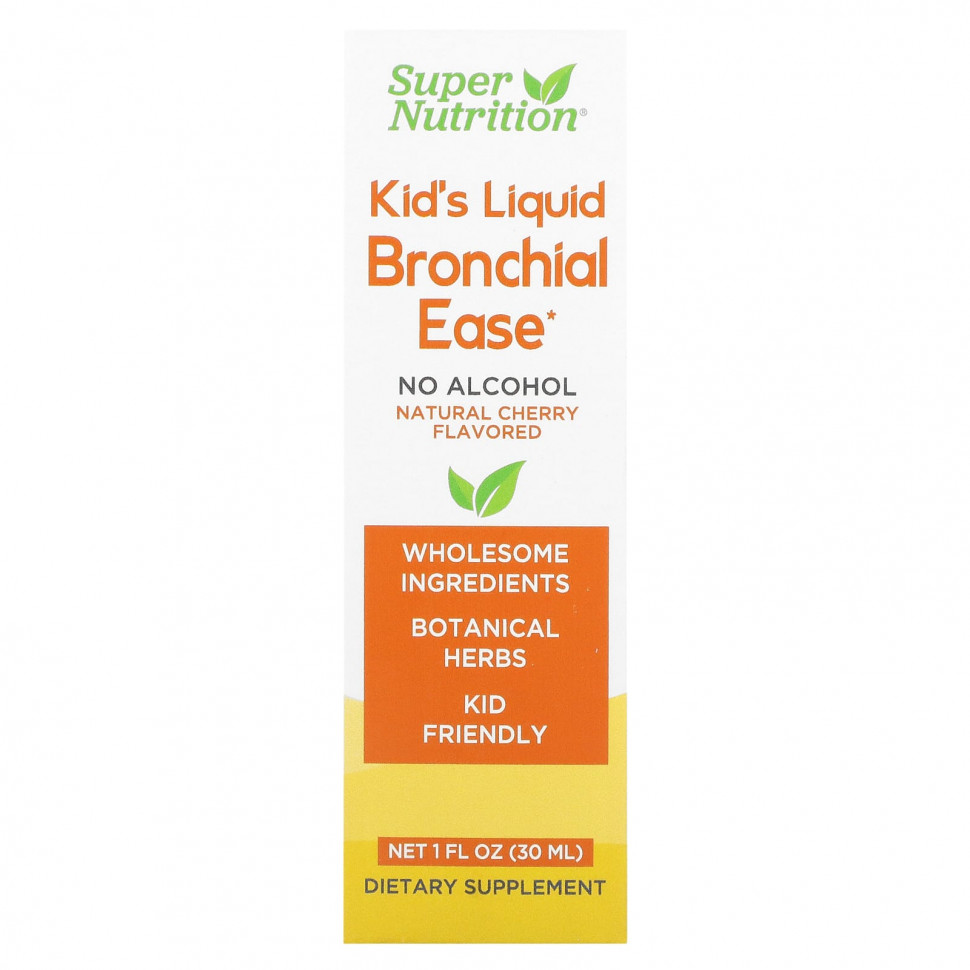  Super Nutrition, Kid's Liquid Bronchial Ease,  , , 30  (1 . )    -     , -, 