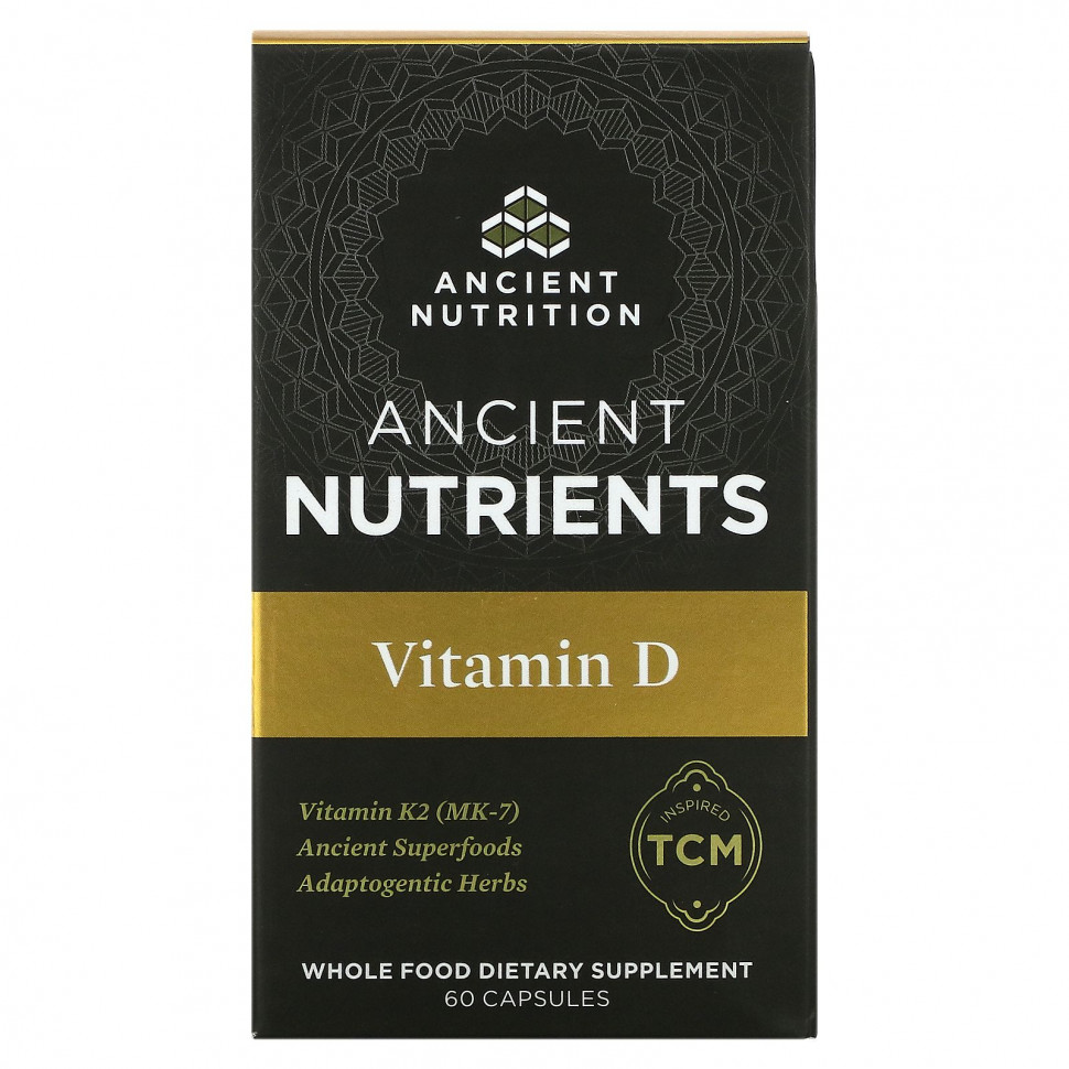 ������ ������ Dr. Axe / Ancient Nutrition, Ancient Nutrients, ������� D, 60 ������  IHerb (������) ����