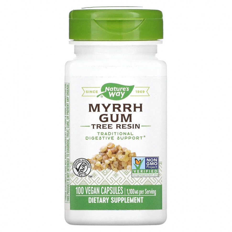 ������ ������ Nature's Way, Myrrh Gum, ����� ������, 550 ��, 100 ��������� ������  IHerb (������) ����