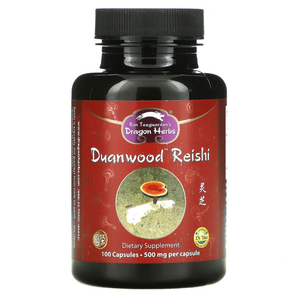  Dragon Herbs, Duanwood Reishi, 500 , 100      -     , -, 