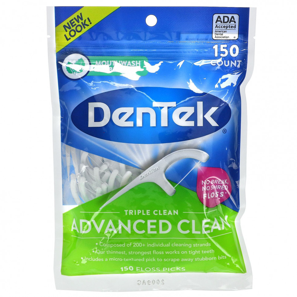 ������ ������ DenTek, Advanced Clean Floss Picks, �������� ��� ���������� ���, 150 ����������  IHerb (������) ����