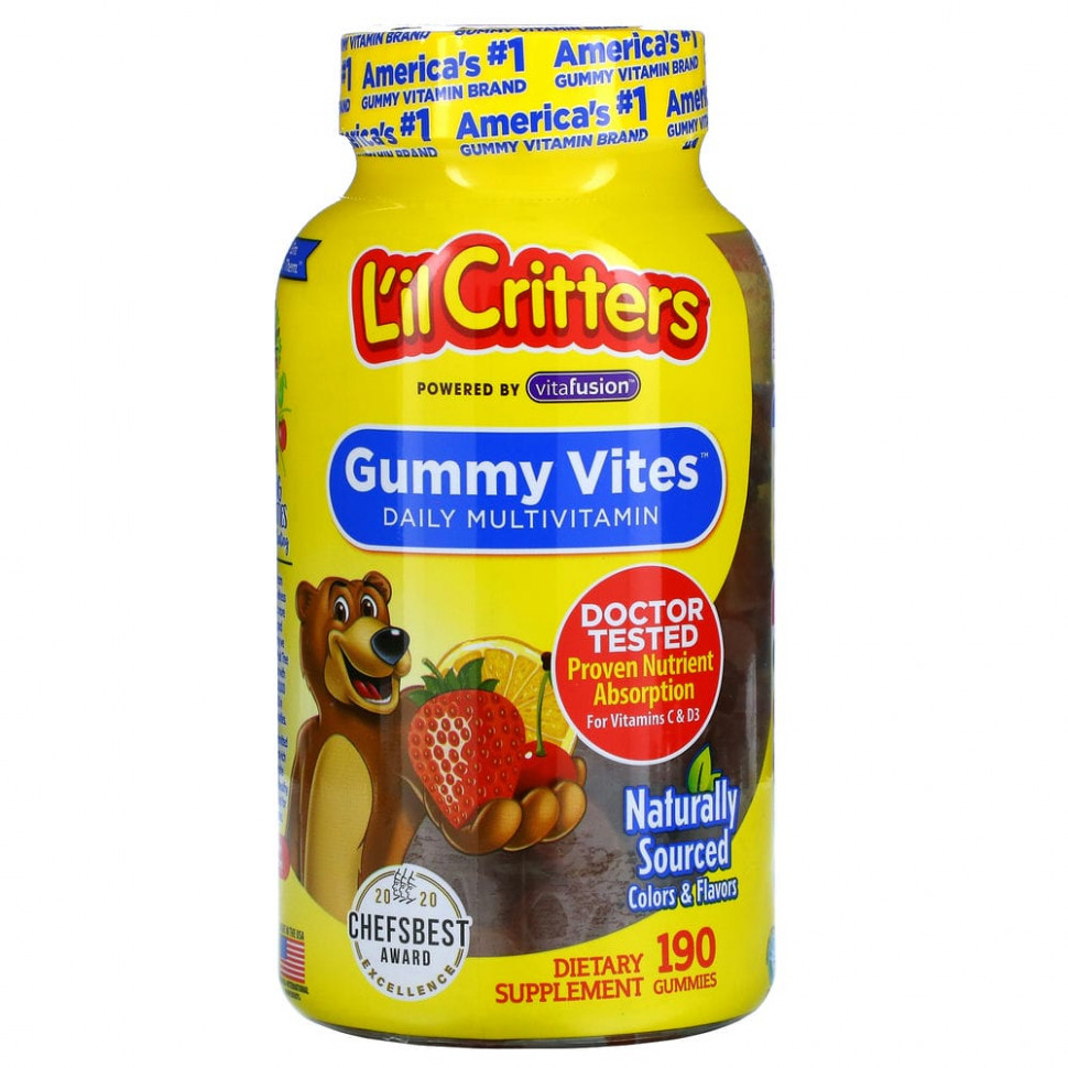  L'il Critters, Gummy Vites,  , 190      -     , -, 