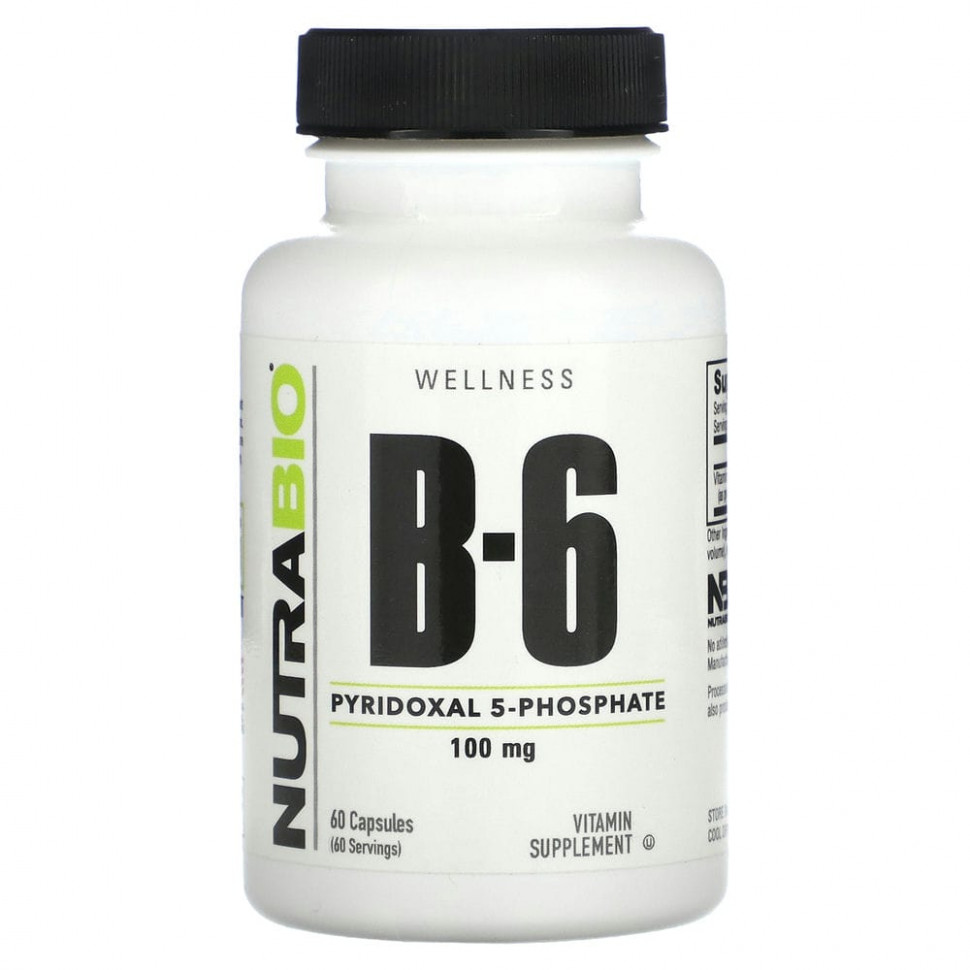  Nutrabio Labs,  B6, 100 , 60     -     , -, 