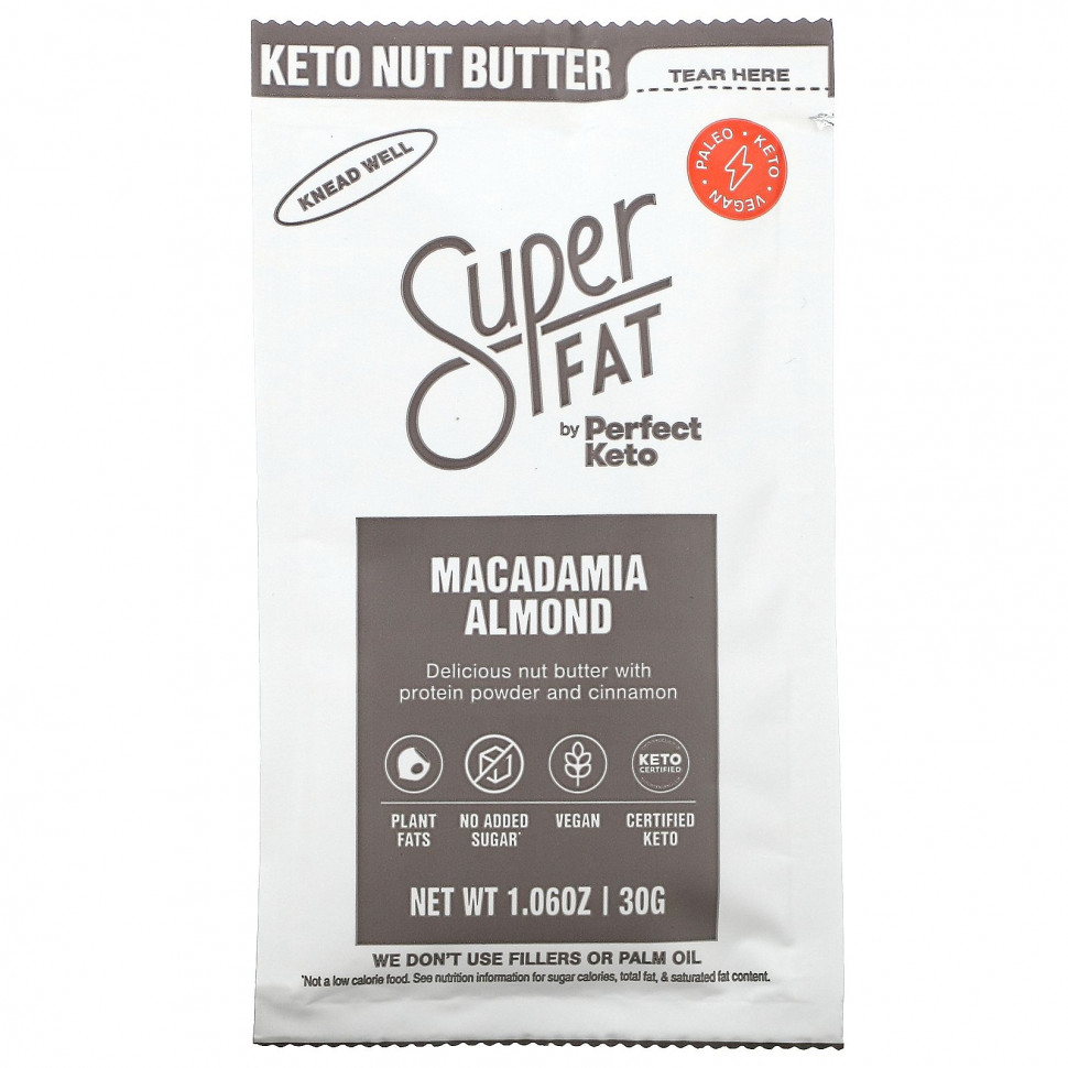 ������ ������ SuperFat, Keto Nut Butter, ������� ���������, 30 � (1,06 �����)  IHerb (������) ����