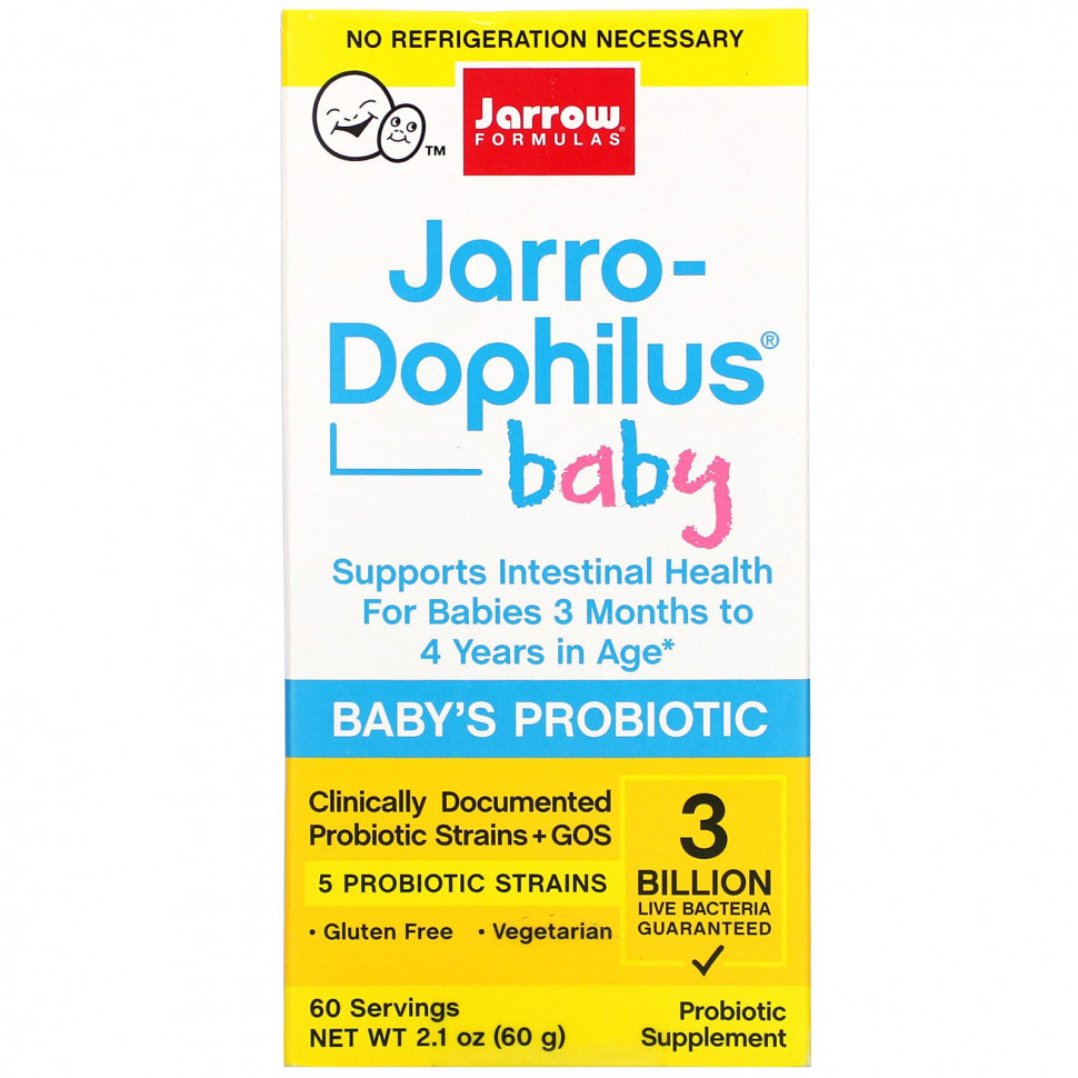  Jarrow Formulas, Jarro-Dophilus Baby,  ,  3   4 , 3   , 60  (2,1 )    -     , -, 