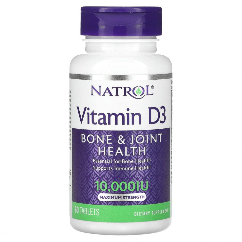  Natrol,  D3,    ,   , 10 000 , 60     -     , -, 