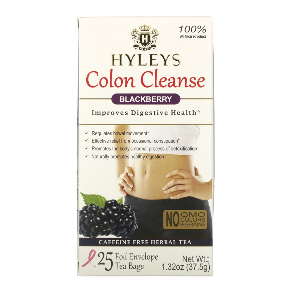 ������ ������ Hyleys Tea, Colon Cleanse, �������, ������ �������� 25, 37,5 � (1,32 �����)  IHerb (������) ����