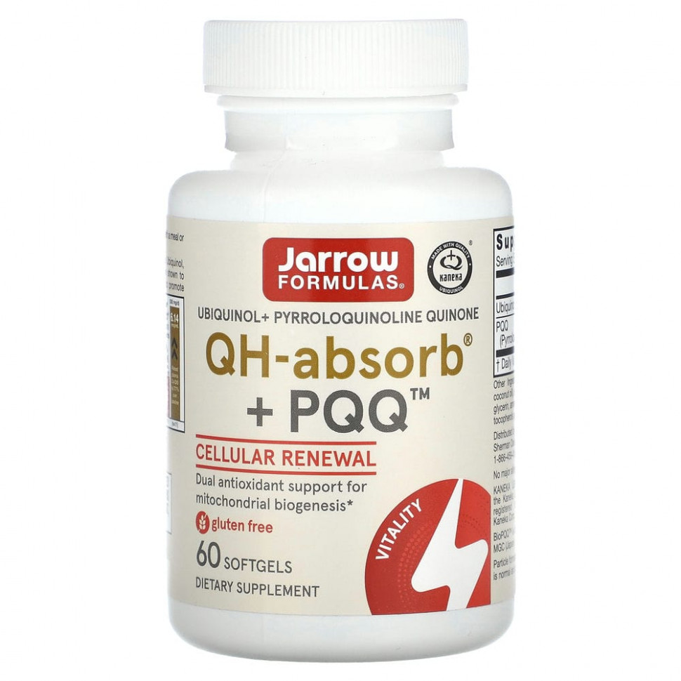  Jarrow Formulas, , QH-Absorb + PPQ, 60      -     , -, 