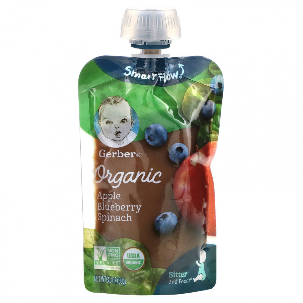 ������ ������ Gerber, Smart Flow, Organic, ������, ������� � ������, 99 � (3,5 �����)  IHerb (������) ����