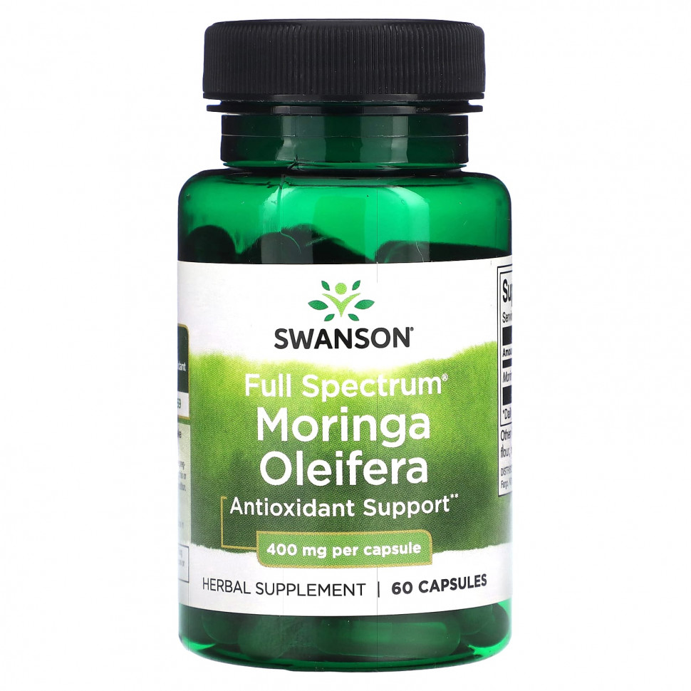  Swanson,   (Moringa Oleifera)  , 400 , 60     -     , -, 