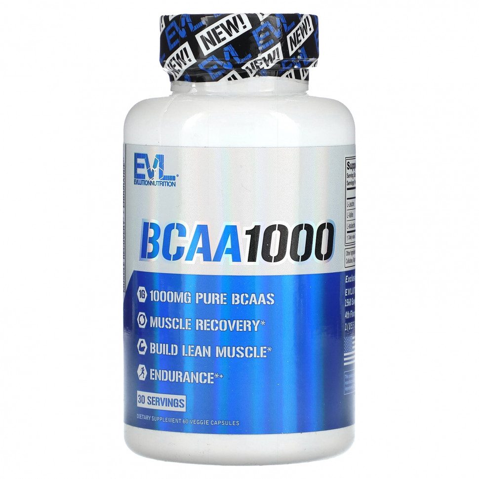 ������ ������ EVLution Nutrition, BCAA1000, 500 ��, 60 ������������ ������  IHerb (������) ����