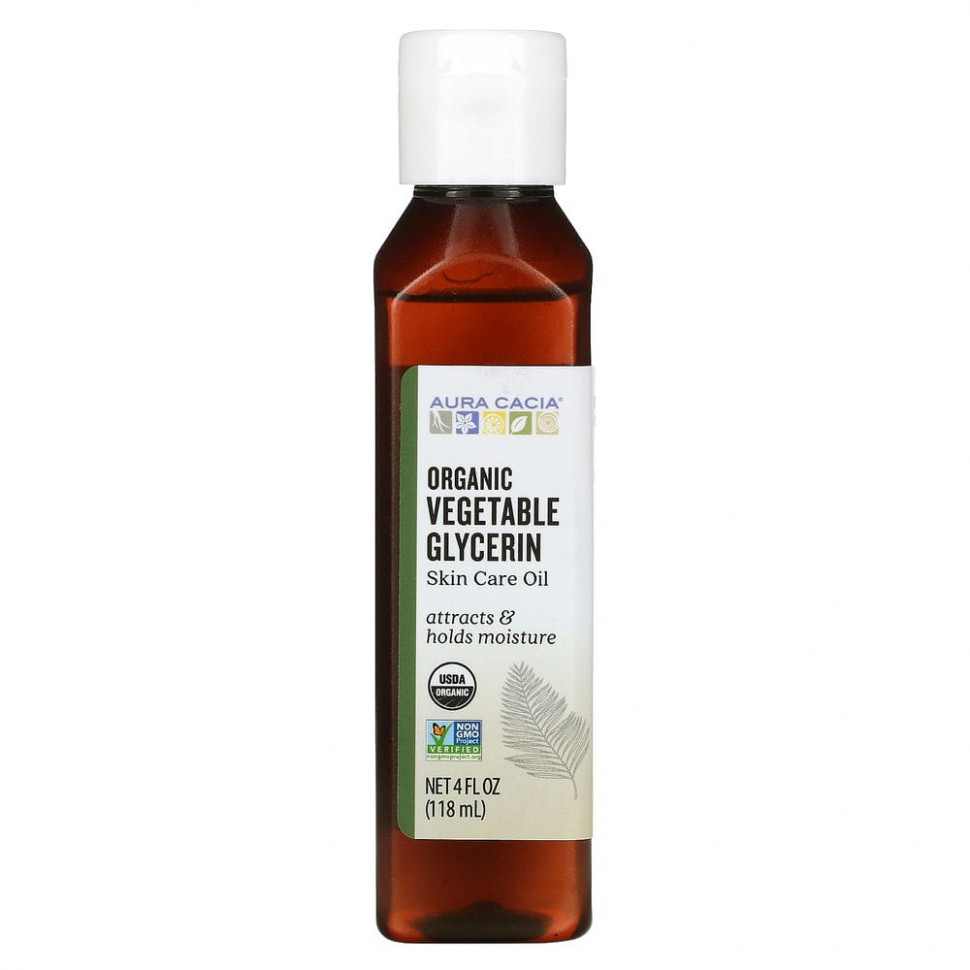 ������ ������ Aura Cacia, Vegetable Glycerin, Organic, Skin Care, 4 fl oz (118 ml)  IHerb (������) ����