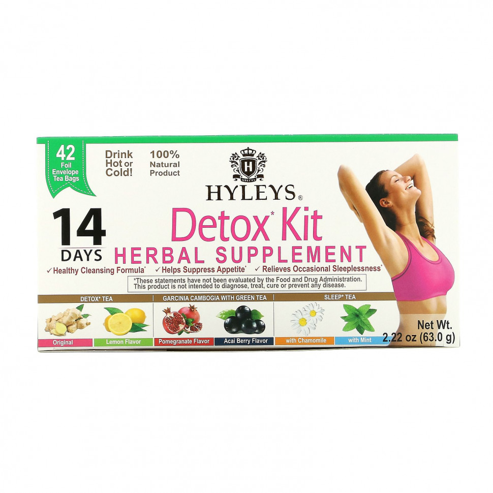  Hyleys Tea, Detox Kit, 14- ,  , 42     , 63,0  (2,22 )    -     , -, 