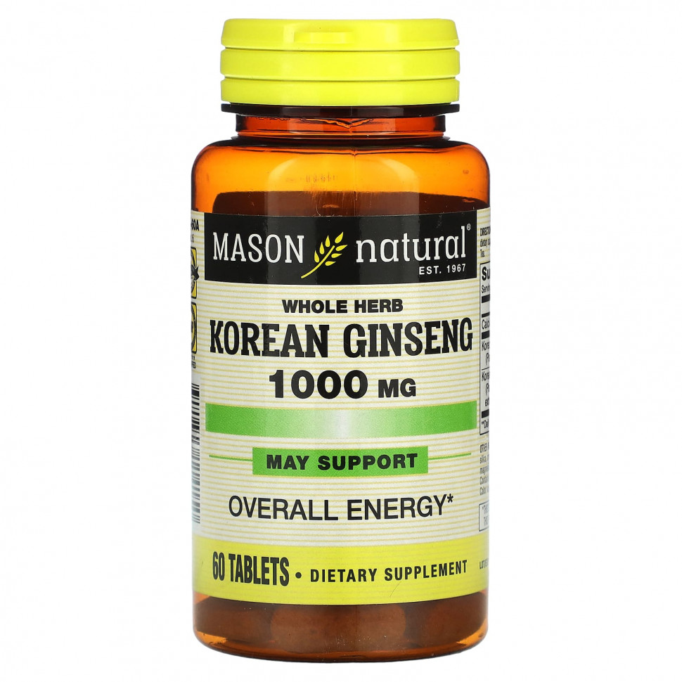 ������ ������ Mason Natural, ��������� ��������, ������� �����, 1000 ��, 60 ��������  IHerb (������) ����