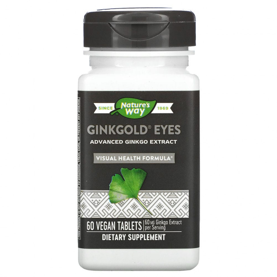  Nature's Way, Ginkgold Eyes, 60      -     , -, 