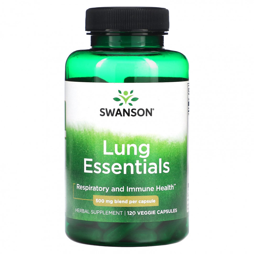  Swanson, Lung Essentials, 500 , 120      -     , -, 