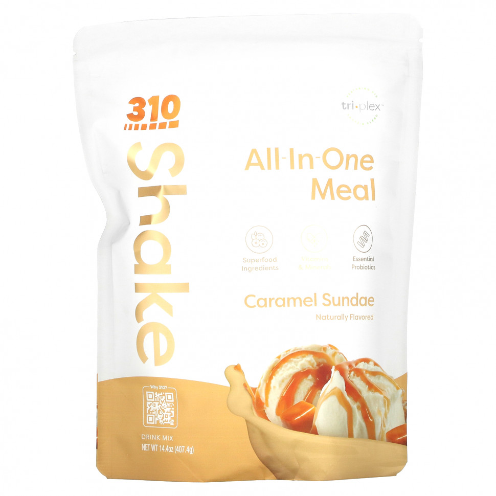 ������ ������ 310 Nutrition, All-In-One Meal Shake, ��������� � ���������, 407,4 � (14,4 �����)  IHerb (������) ����