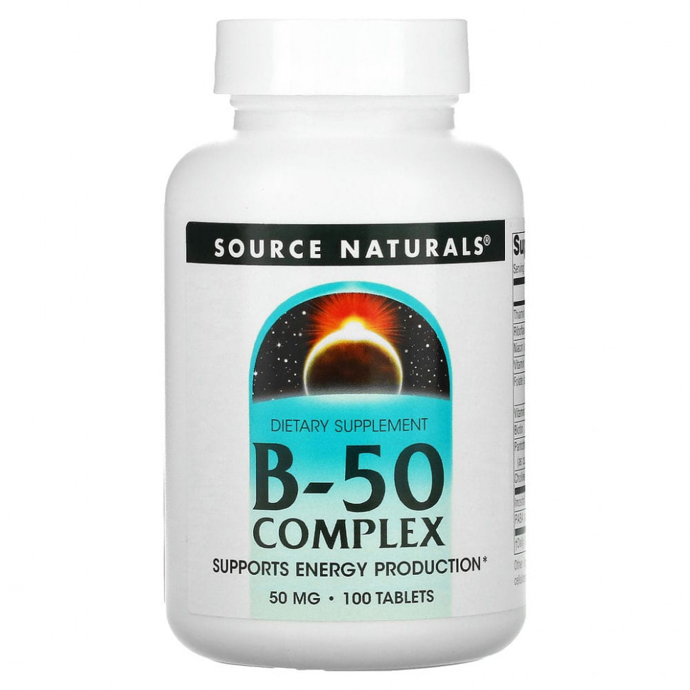  Source Naturals,  B-50, 50 , 100     -     , -, 