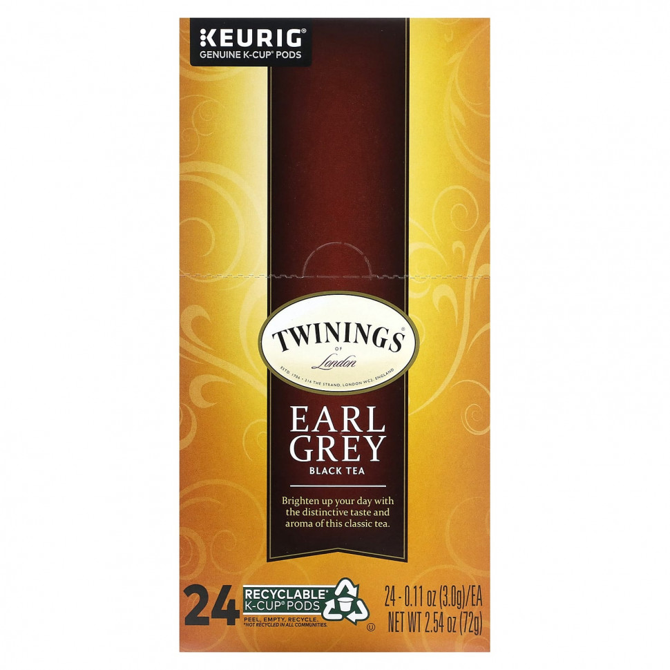 ������ ������ Twinings, ������ ��� Earl Grey, 24 K-�����, �� 3 � (0,11 �����)  IHerb (������) ����